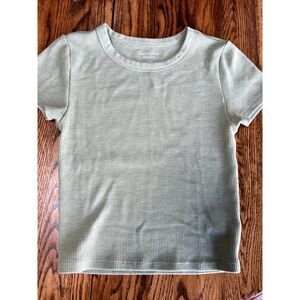 american eagle small womens crop top blue